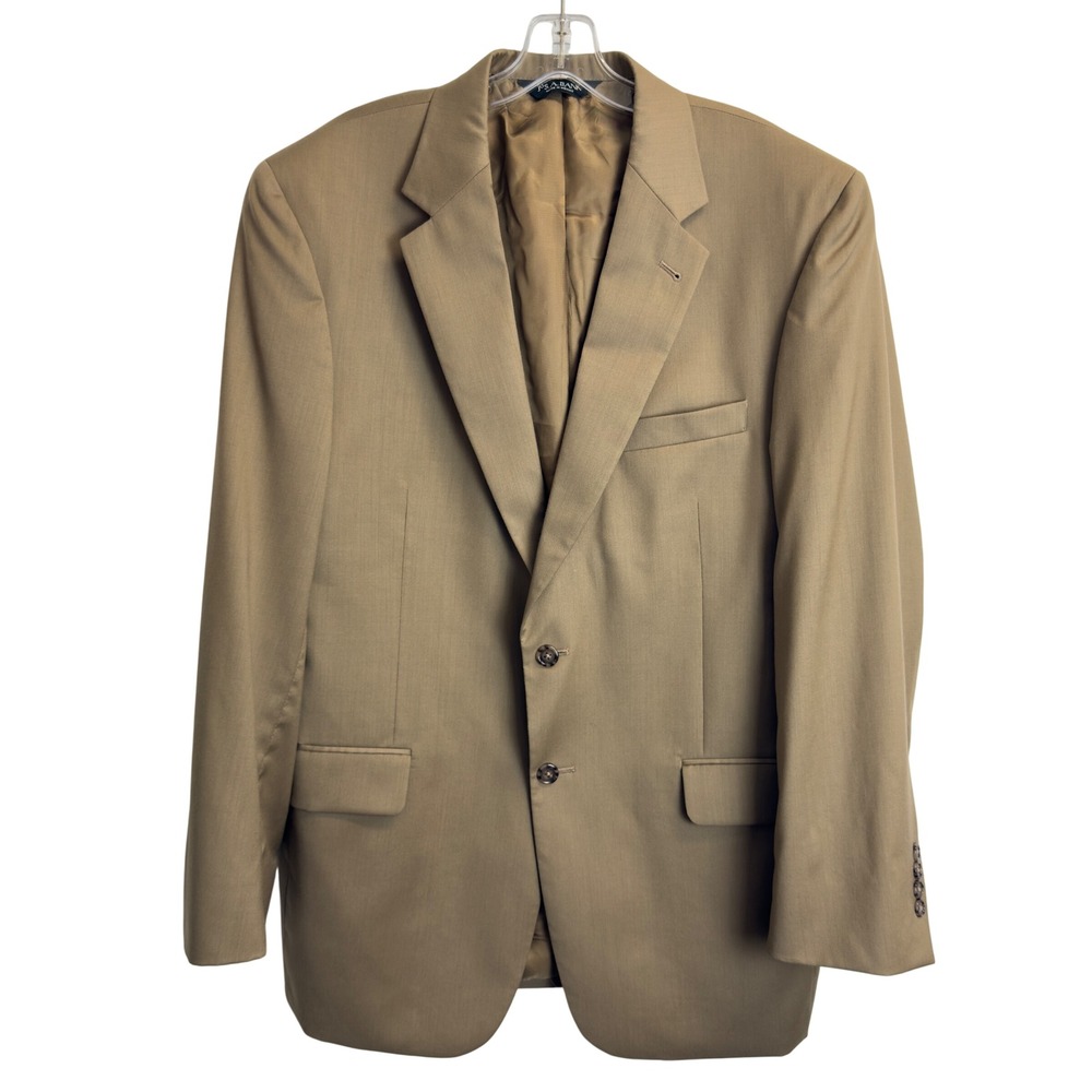 Jos A Bank Signature‎ Collection Gordon Tan Wool Blazer Sport Coat Mens 42R